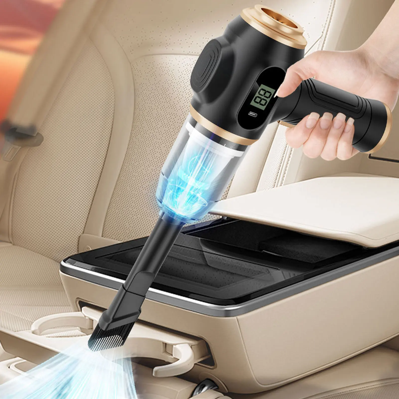 Portable Car Vacuum Cleaner Rechargeable Multi Nozzles Cordless Mini Handheld Vacuum Cleaner for Car Portable Vacuum Cleaner
Portable Car Vacuum Cleaner Rechargeable Multi Nozzles Cordless Mini Handheld Vacuum Cleaner for Car Portable Vacuum Cleaner