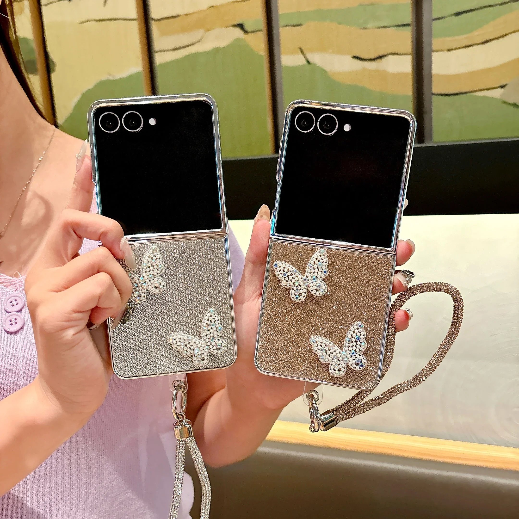 Extravagant Full Diamond Butterfly Pattern Case For Samsung Galaxy Z Flip 7 6 5 4 3 With Shinny Bling Bracelet Shockproof Cover
Extravagant Full Diamond Butterfly Pattern Case For Samsung Galaxy Z Flip 7 6 5 4 3 With Shinny Bling Bracelet Shockproof Cover