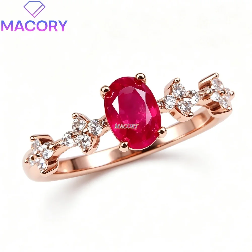 Ruby Ring S925 Sterling Silver Women's Vintage Jewelry Accessory Wedding Ring Anniversary Gift Luxurious and Exquisite
Ruby Ring S925 Sterling Silver Women's Vintage Jewelry Accessory Wedding Ring Anniversary Gift Luxurious and Exquisite