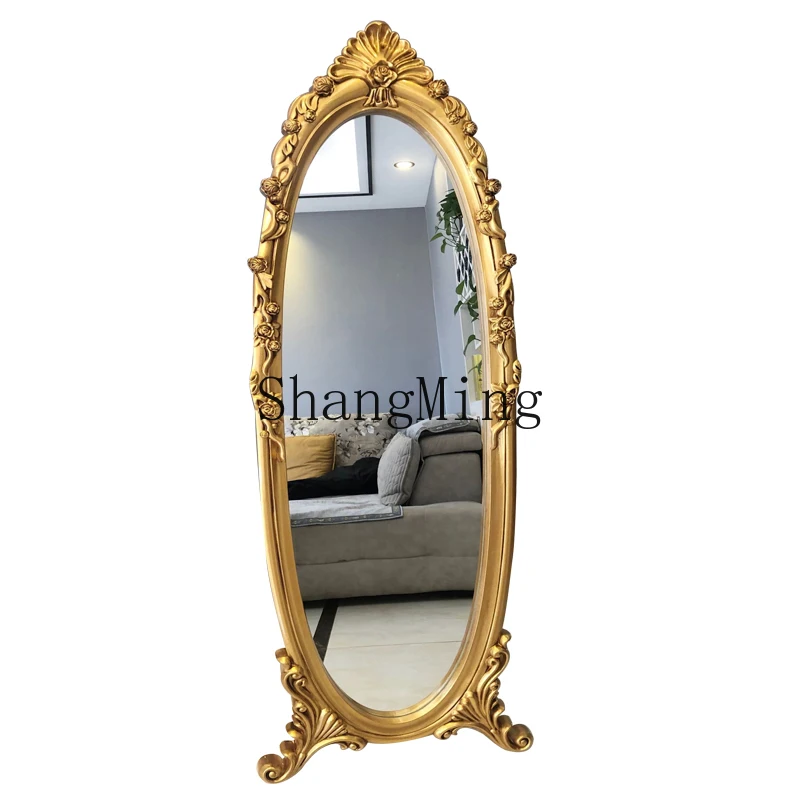 CL Clothing Full Body Floor Mirror Economy Carved Bedroom Princess Luxury Wall Hanging Clothing Store Mirror with Bracket
CL Clothing Full Body Floor Mirror Economy Carved Bedroom Princess Luxury Wall Hanging Clothing Store Mirror with Bracket