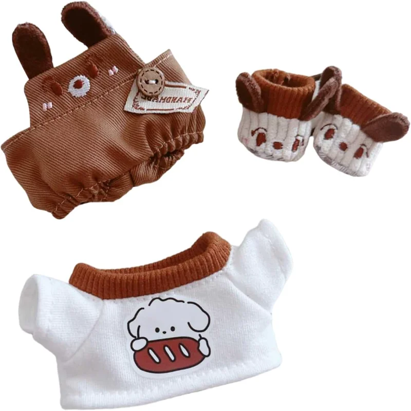 CALEMBOU Plush Doll Clothes ,Cute Stuffed Animal Clothes for Labubu, 6 Inches Puppy Suit 3-Piece Set Soft Stuffed Plush Toy Dres
CALEMBOU Plush Doll Clothes ,Cute Stuffed Animal Clothes for Labubu, 6 Inches Puppy Suit 3-Piece Set Soft Stuffed Plush Toy Dres