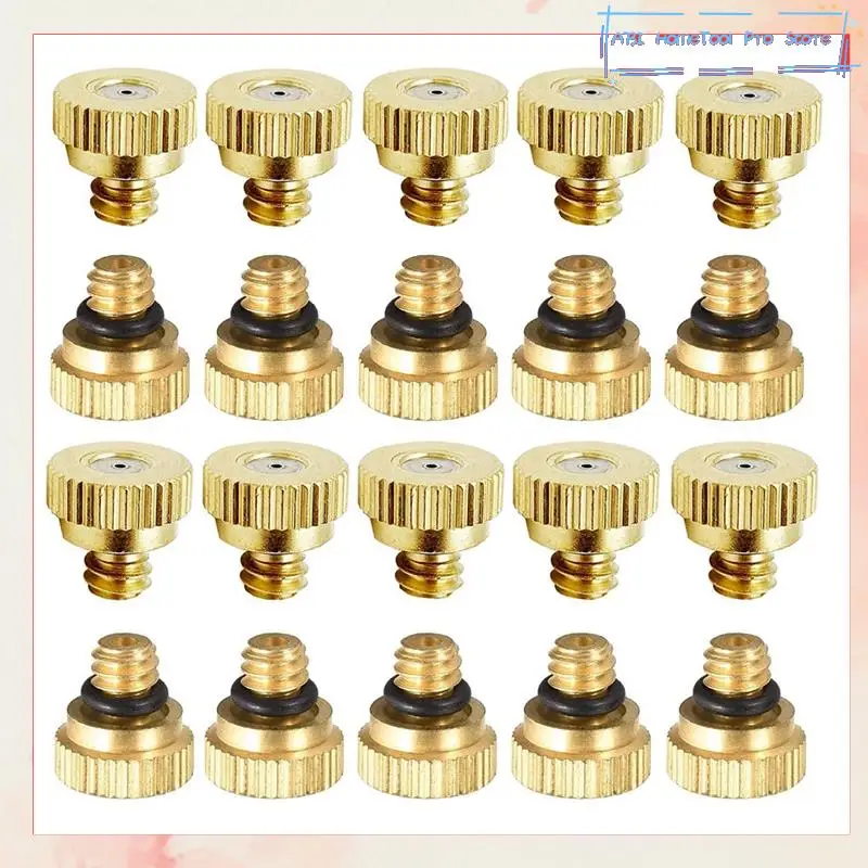 30 Pack Brass Misting Nozzles Tees, Brass Nozzles For Greenhouse Landscaping Humidification,Dust Control Mist Nozzle-A73I
30 Pack Brass Misting Nozzles Tees, Brass Nozzles For Greenhouse Landscaping Humidification,Dust Control Mist Nozzle-A73I