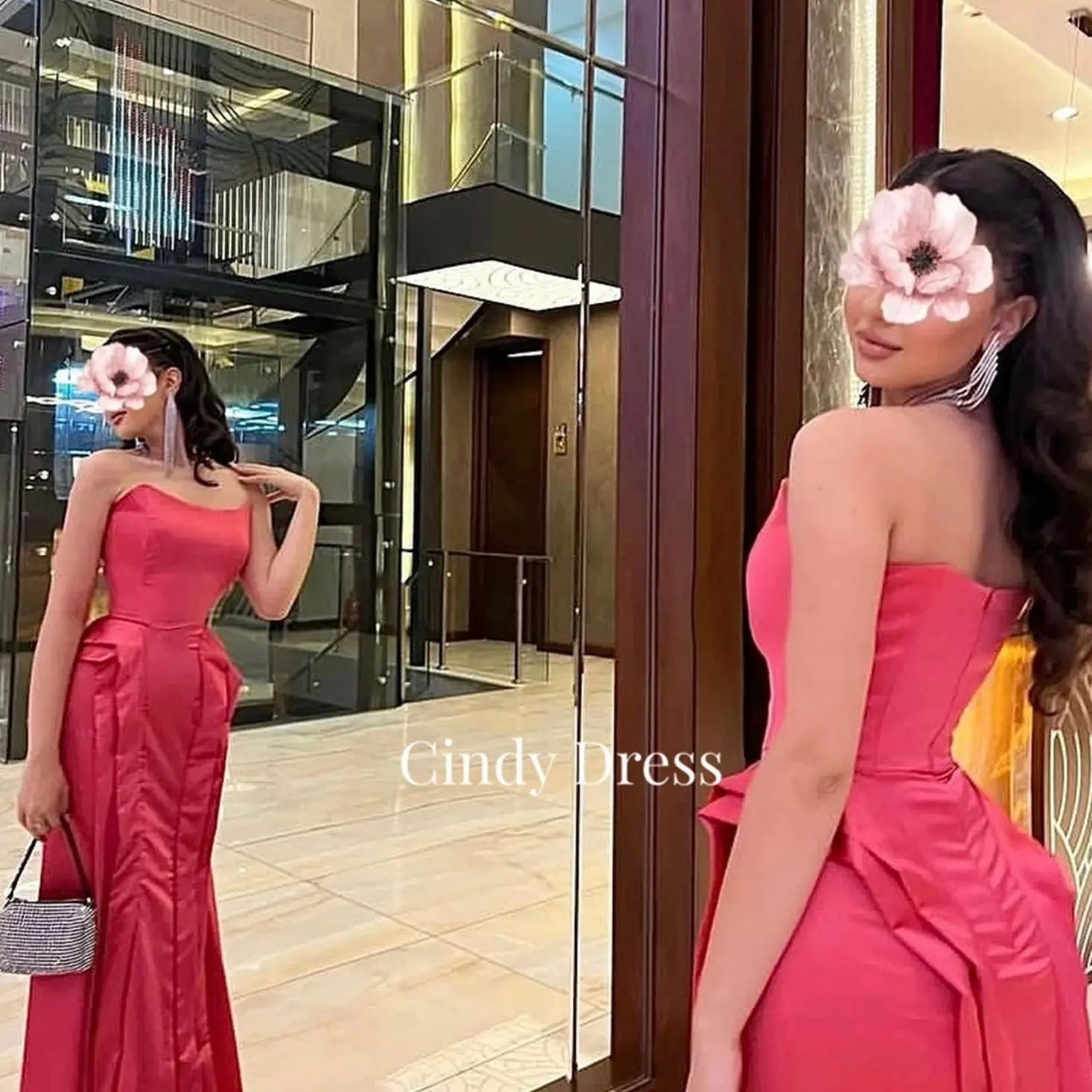 Cindy Pink Satin Off-shoulder Mermaid Sexy Saudi Evening Dresses for Women 2023 Formal Occasion Elegant Dress Luxury Gowns Long
Cindy Pink Satin Off-shoulder Mermaid Sexy Saudi Evening Dresses for Women 2023 Formal Occasion Elegant Dress Luxury Gowns Long