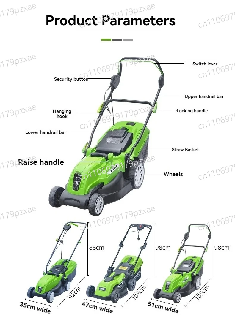 Grass Trimmer For Garden Courtyard Hand Propelled Electric Lawn Mower Household Weeding Machine Portable lawn mower
Grass Trimmer For Garden Courtyard Hand Propelled Electric Lawn Mower Household Weeding Machine Portable lawn mower
