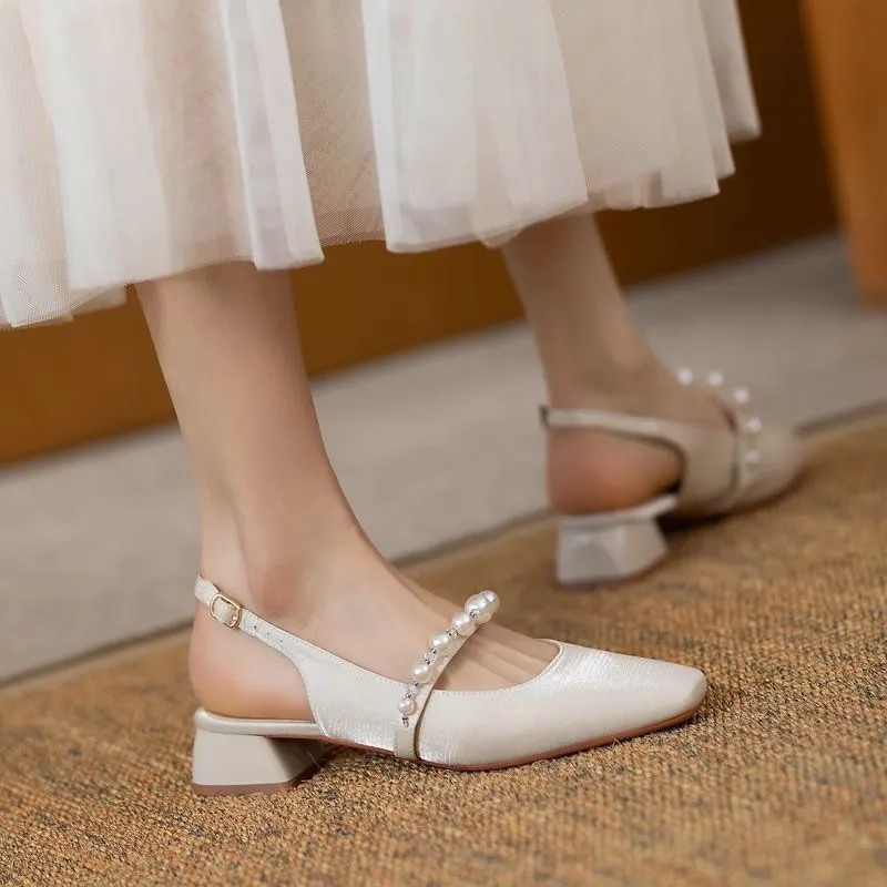 Pearl Sandals Espadrilles Platform Female Shoe Med Square Toe Clear Heels Buckle Strap 2025 Women's High Girls Medium High-heele
Pearl Sandals Espadrilles Platform Female Shoe Med Square Toe Clear Heels Buckle Strap 2025 Women's High Girls Medium High-heele