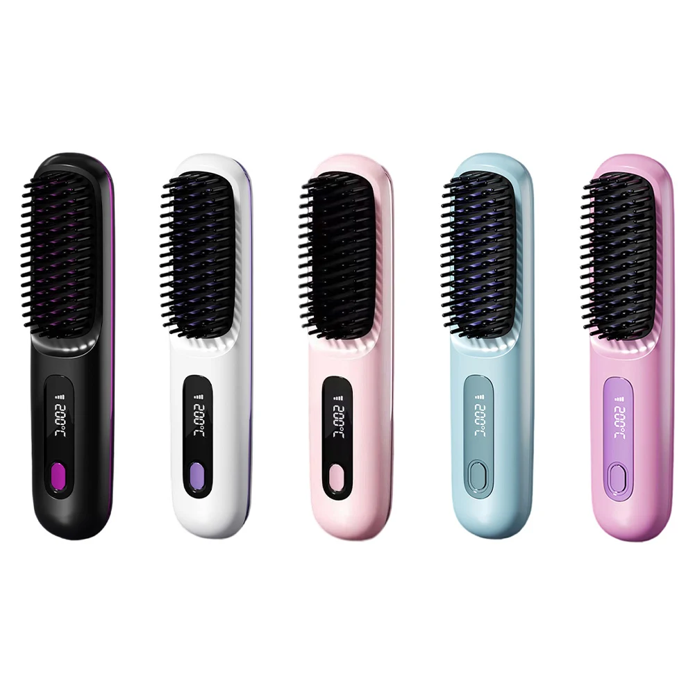Cordless Hair Straightener Negative Ions Hair Straightener Digital Display Hair Straightening Brush Anti-scald for Hair Styling
Cordless Hair Straightener Negative Ions Hair Straightener Digital Display Hair Straightening Brush Anti-scald for Hair Styling