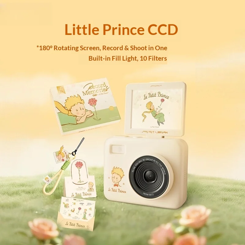 Mar Tube Le Petit Prince Ccd Camera 180 Degree Flip Screen Portable Selfie Compact Digital Camera For Outdoor Travel
Mar Tube Le Petit Prince Ccd Camera 180 Degree Flip Screen Portable Selfie Compact Digital Camera For Outdoor Travel