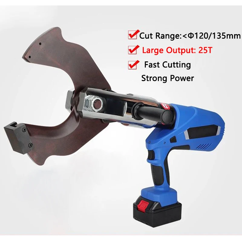 Large-Tonnage Rechargeable Digital display Electric Hydraulic Cable Cutter EZ-120C/EZ-135C Copper Aluminum Cable Cutting Machine
Large-Tonnage Rechargeable Digital display Electric Hydraulic Cable Cutter EZ-120C/EZ-135C Copper Aluminum Cable Cutting Machine