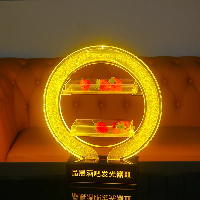 LED Luminous Circular Fruit Serving Tray Double Layer Design for Bars Nightclubs KTV - Glow-in-the-Dark Tray for Party Decor
LED Luminous Circular Fruit Serving Tray Double Layer Design for Bars Nightclubs KTV - Glow-in-the-Dark Tray for Party Decor