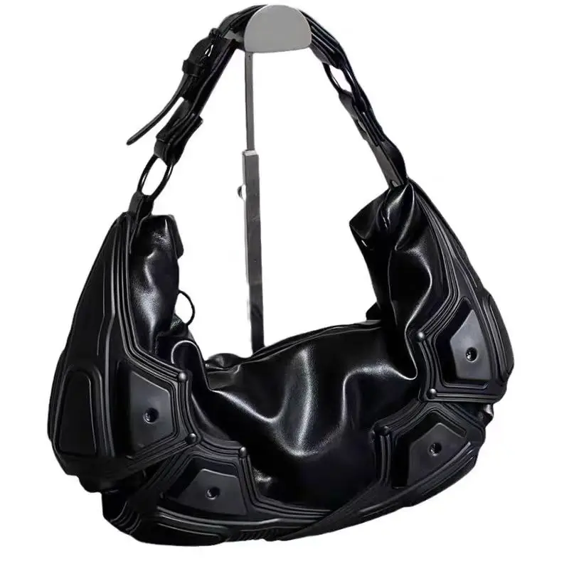 2025 High Quality Women Handbag Black Hobo Metallic Y2K Motocycle Handbag For Girls
2025 High Quality Women Handbag Black Hobo Metallic Y2K Motocycle Handbag For Girls