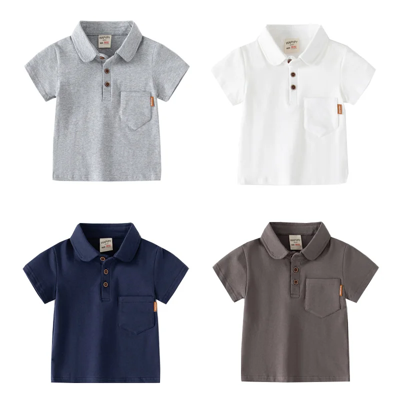Solid Color Boys Polo T-shirts Quality Cotton Summer Toddler Baby Tops Tees Kids Shirts Children Clothing
Solid Color Boys Polo T-shirts Quality Cotton Summer Toddler Baby Tops Tees Kids Shirts Children Clothing