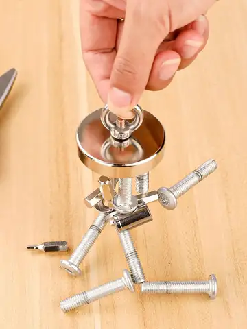 Super Strong Neodymium Fishing Magnet Hook N52 Heavy Duty Rare Earth Magnet With Countersunk Hole Eyebolt 16-90mm Salvage Magnet