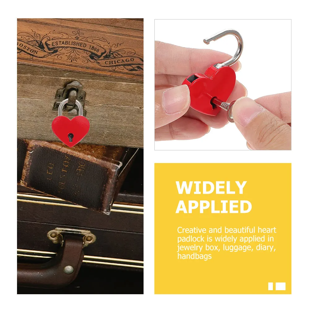Heart Shaped Padlocks Size with Keys for Luggage Diary Jewelry Box Gifts Travel Suitcase Locks Love Heart
Heart Shaped Padlocks Size with Keys for Luggage Diary Jewelry Box Gifts Travel Suitcase Locks Love Heart
