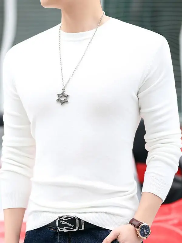 Men's round Ne Knitted Sweater Long Sve Thermal Inner irt Pure Color Casual Sle Comfortable Fit Autumn Winter Top
Men's round Ne Knitted Sweater Long Sve Thermal Inner irt Pure Color Casual Sle Comfortable Fit Autumn Winter Top