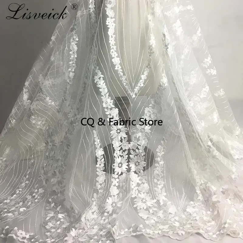 1yard high-end New-style double-sided polyester embroidered flower lace fabric diy wedding dress accessories
1yard high-end New-style double-sided polyester embroidered flower lace fabric diy wedding dress accessories