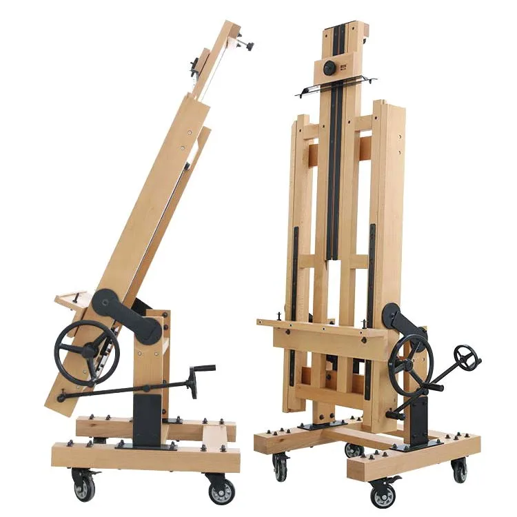 Multi-Purpose Heavy Duty Extra Large Wooden Beech Adjustable Studio Double Rocker Easel with Casters for Painting Outdoor
Multi-Purpose Heavy Duty Extra Large Wooden Beech Adjustable Studio Double Rocker Easel with Casters for Painting Outdoor