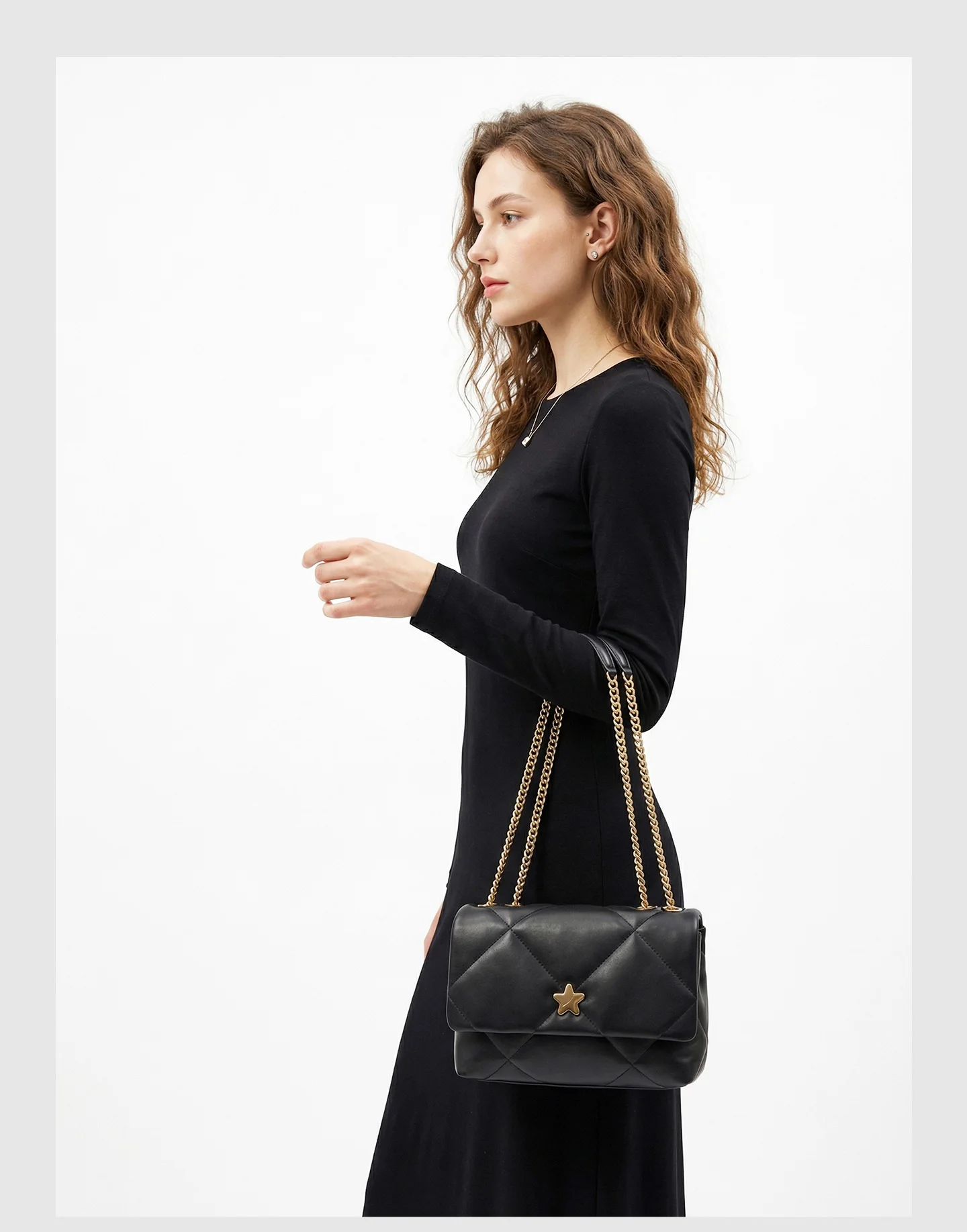 HALF.STAR Quilted Square Bag, Women's Chain Crossbody Shoulder Bag, 2026 Summer New Elegant Handbag
HALF.STAR Quilted Square Bag, Women's Chain Crossbody Shoulder Bag, 2026 Summer New Elegant Handbag