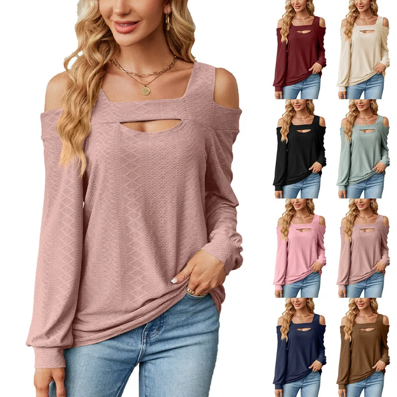 Popular2025New European and American Style Hot-Selling Autumn and Winter Solid Color Hollow Loose Long SleeveTT-shirt Top Women'
Popular2025New European and American Style Hot-Selling Autumn and Winter Solid Color Hollow Loose Long SleeveTT-shirt Top Women'