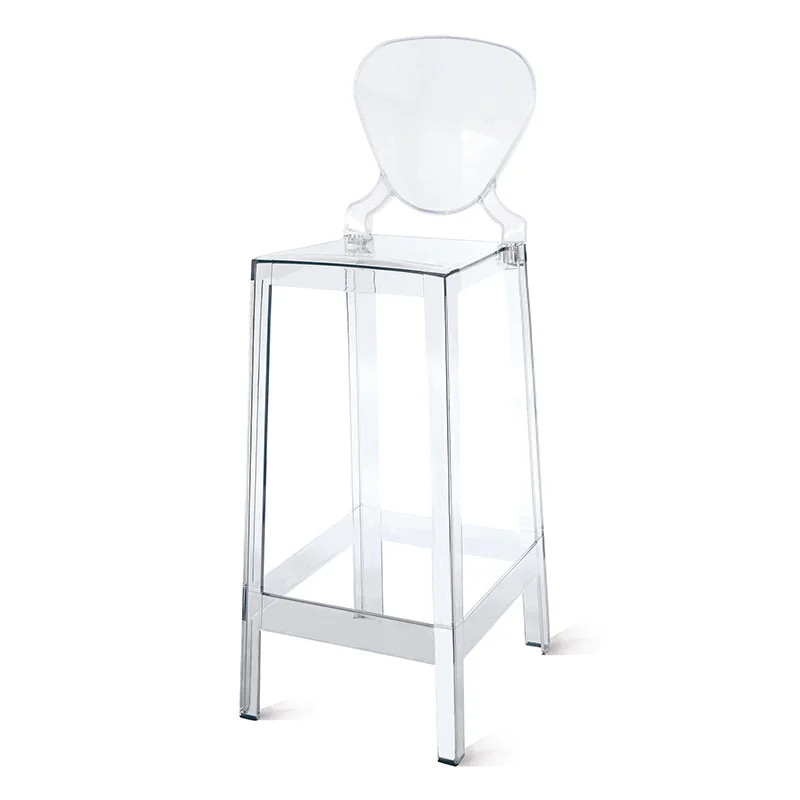 Modern simple and transparent bar chair, Nordic light luxury fashion back chair, load-bearing insghost bar stool
Modern simple and transparent bar chair, Nordic light luxury fashion back chair, load-bearing insghost bar stool