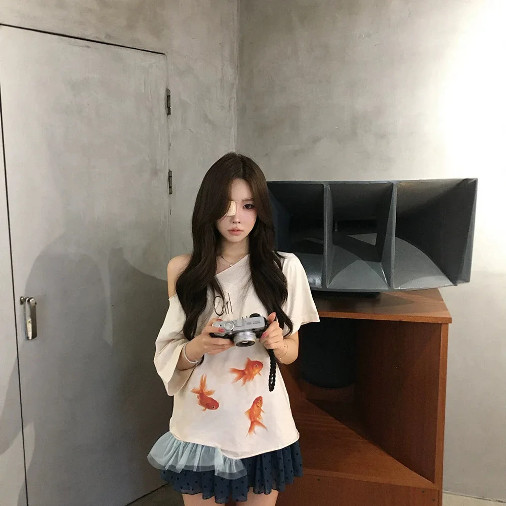 Summer Digital Printing T-Shirt Shoulder Bared Cotton Korean Style Loose Fit Men's Regular Sleeve Length Chinese Production
Summer Digital Printing T-Shirt Shoulder Bared Cotton Korean Style Loose Fit Men's Regular Sleeve Length Chinese Production