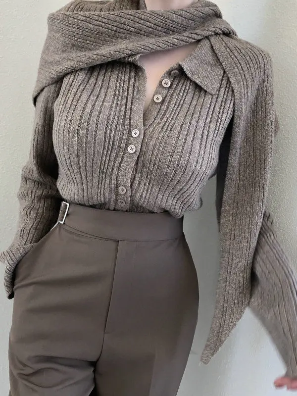 Simple Color Knitted Long Sve Sweater with Button Stand Collar Twist Weave Design Women's Open Cardigan for Autumn
Simple Color Knitted Long Sve Sweater with Button Stand Collar Twist Weave Design Women's Open Cardigan for Autumn