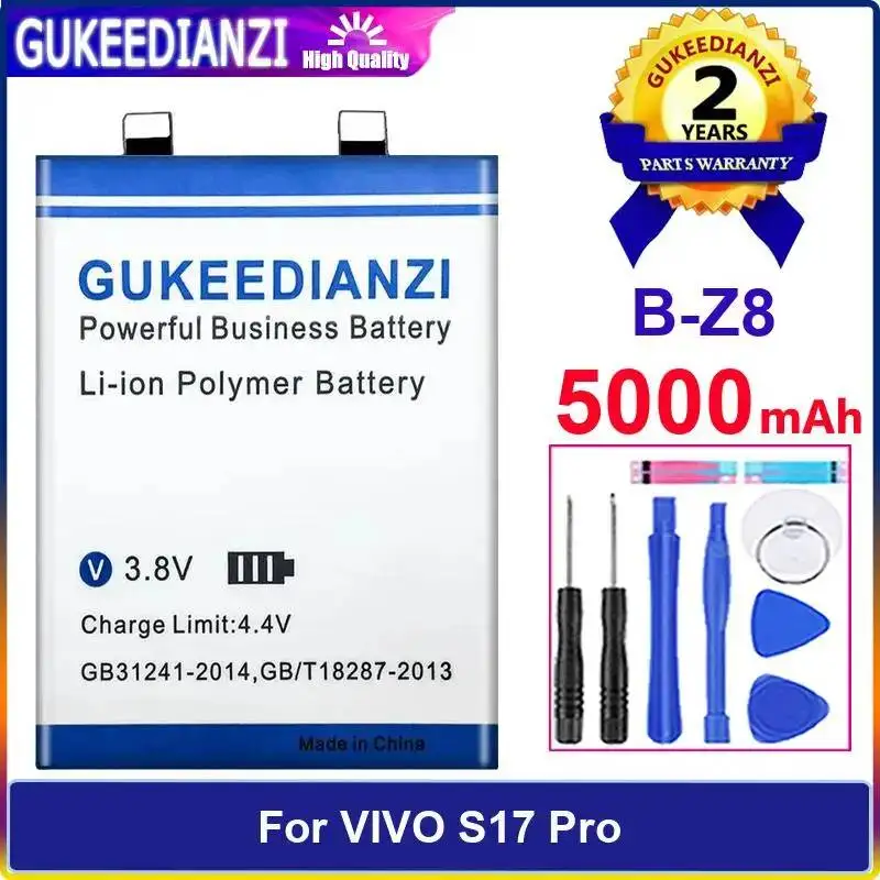 5000Mah For Vivo S17 Pro Long Lasting Fast Charging B-Z8 Mobile Phone Battery
5000Mah For Vivo S17 Pro Long Lasting Fast Charging B-Z8 Mobile Phone Battery