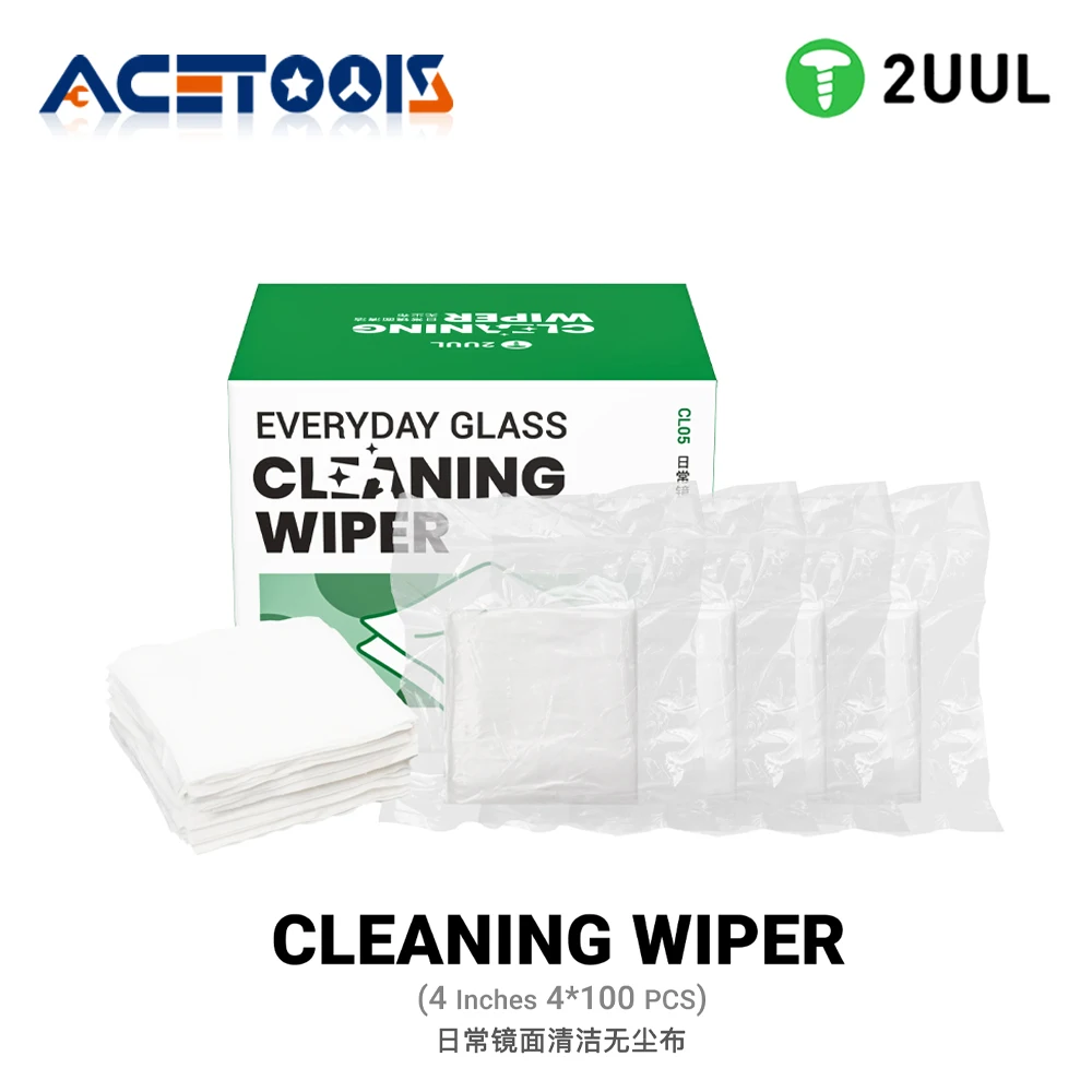 2UUL CL05 Чистящие дворники 4x4 дюйма 400 шт. Безворсовая ткань для чистки стеклянного экрана для ремонта телефона, вакуумная герметичная упаковка, инструмент
2UUL CL05 Чистящие дворники 4x4 дюйма 400 шт. Безворсовая ткань для чистки стеклянного экрана для ремонта телефона, вакуумная герметичная упаковка, инструмент