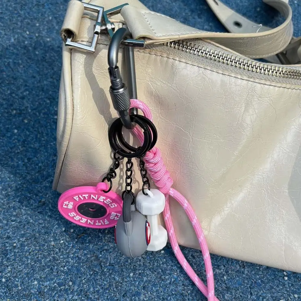 Fashion Multicolor Gym Series Key Chain Handmade Rope Kettlebell School Bag Charm Creative Sporty Style Dumbbell Keychain
Fashion Multicolor Gym Series Key Chain Handmade Rope Kettlebell School Bag Charm Creative Sporty Style Dumbbell Keychain
