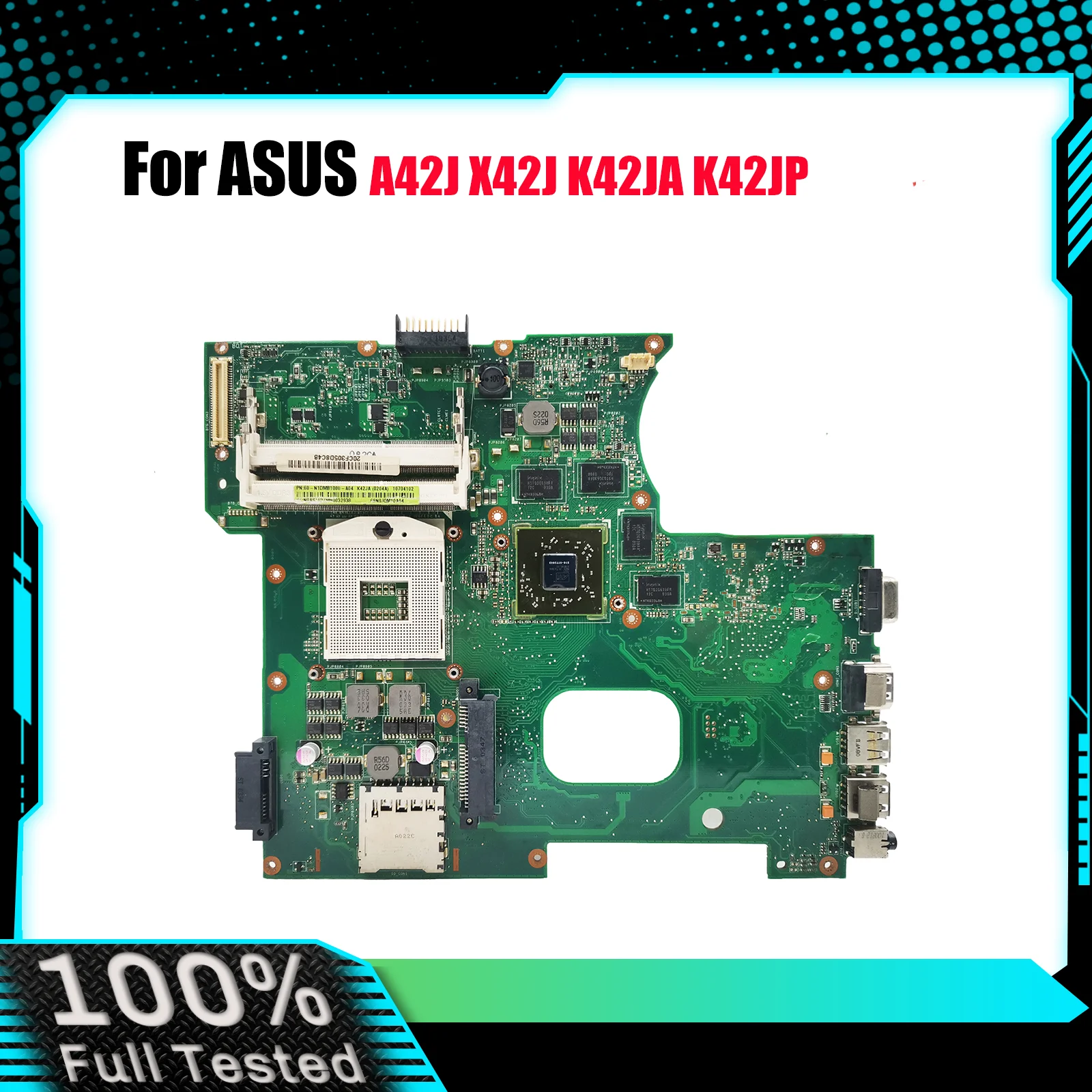 K42JA Материнская плата для ноутбука ASUS A42J K42JZ X42J K42JE K42JP K42JZ K42JA K42JR K42JC K42JY K42J Материнская плата 100% тестая быстрая доставка
K42JA Материнская плата для ноутбука ASUS A42J K42JZ X42J K42JE K42JP K42JZ K42JA K42JR K42JC K42JY K42J Материнская плата 100% тестая быстрая доставка