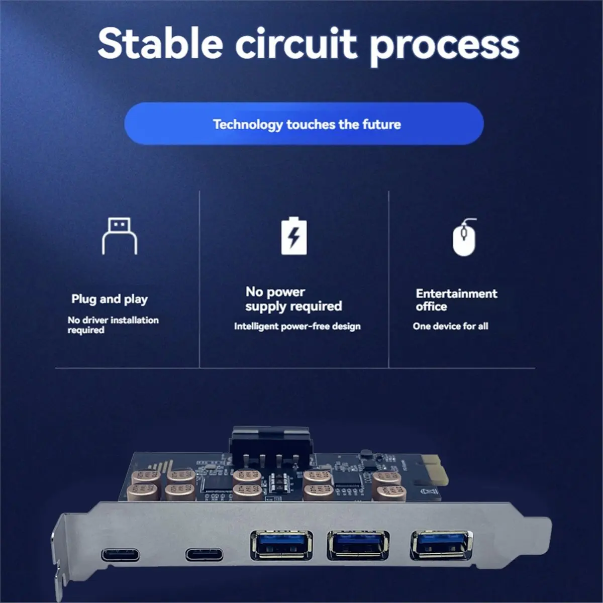 Стабильная USB-карта расширения PCI-E 1X, 3 порта USB-A + 2 порта USB-C, адаптер PCIE — USB3.2 Gen1, 5 Гбит/с, концентратор PCI-E — USB 3.2 Type-C
Стабильная USB-карта расширения PCI-E 1X, 3 порта USB-A + 2 порта USB-C, адаптер PCIE — USB3.2 Gen1, 5 Гбит/с, концентратор PCI-E — USB 3.2 Type-C