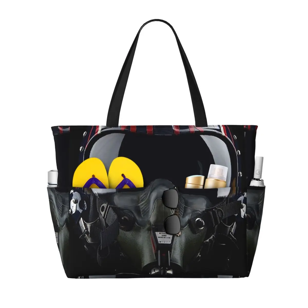 Steampunk Pilot Air Fighter Helmet Beach Tote Bag Sport Gym Yoga Duffle Large Tote Bag Women Travel Bag Fitness bag
Steampunk Pilot Air Fighter Helmet Beach Tote Bag Sport Gym Yoga Duffle Large Tote Bag Women Travel Bag Fitness bag