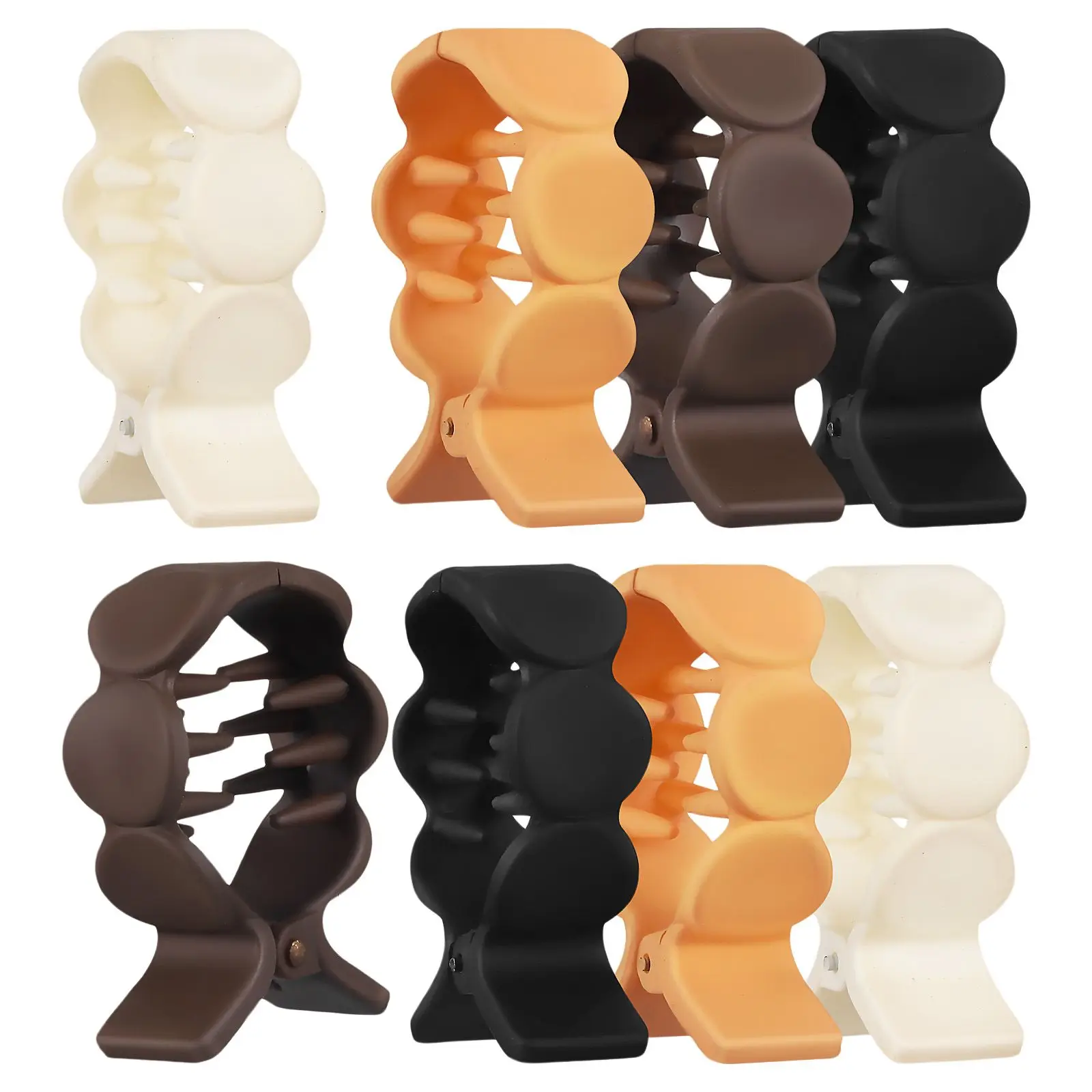 8 Pcs High Ponytail Claw Clips Multicolor Resin Women Hair Accessories Strong Hold Small Claws For Thick Hair Styling Daily Use
8 Pcs High Ponytail Claw Clips Multicolor Resin Women Hair Accessories Strong Hold Small Claws For Thick Hair Styling Daily Use