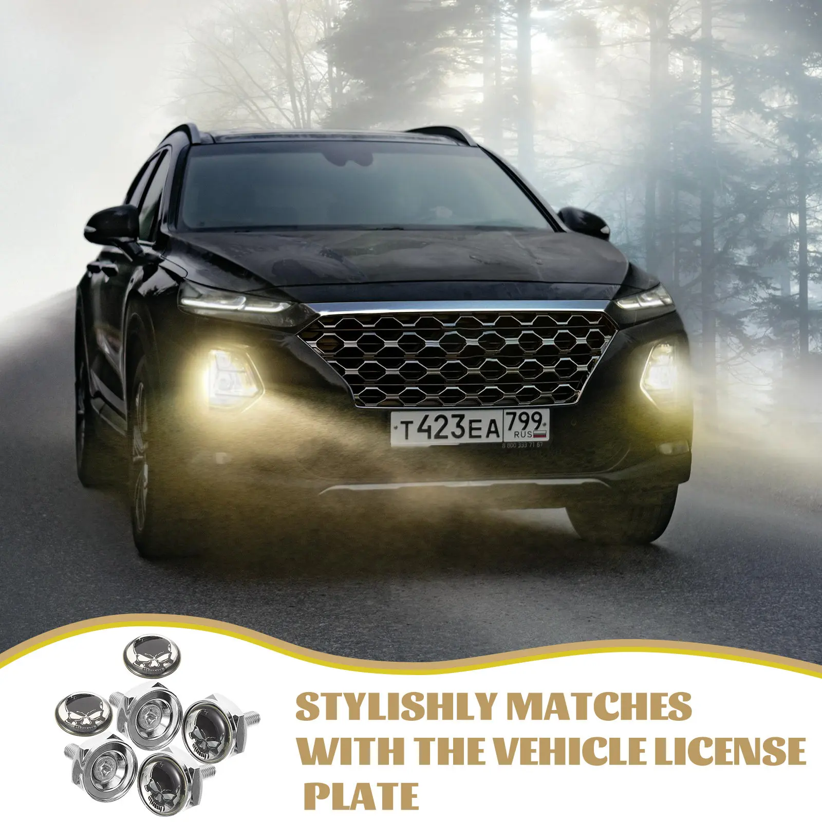 1Set Car License Plate Fasteners Aluminum Alloy Anti-Theft Fixed Seal Skull Head Design Universal Mounting Screws
1Set Car License Plate Fasteners Aluminum Alloy Anti-Theft Fixed Seal Skull Head Design Universal Mounting Screws