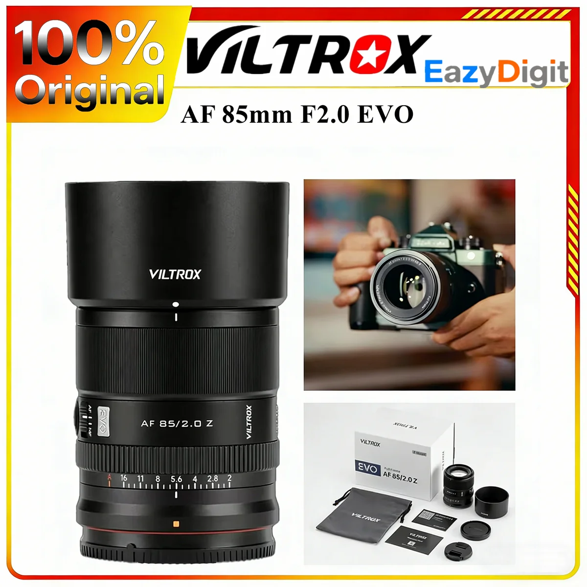 Полнокадровый объектив VILTROX AF 85 мм F2.0 EVO с автофокусом и большой диафрагмой для Sony E Nikon Z Mount A7IV A7C ZV-E1 FX3 A9III
Полнокадровый объектив VILTROX AF 85 мм F2.0 EVO с автофокусом и большой диафрагмой для Sony E Nikon Z Mount A7IV A7C ZV-E1 FX3 A9III