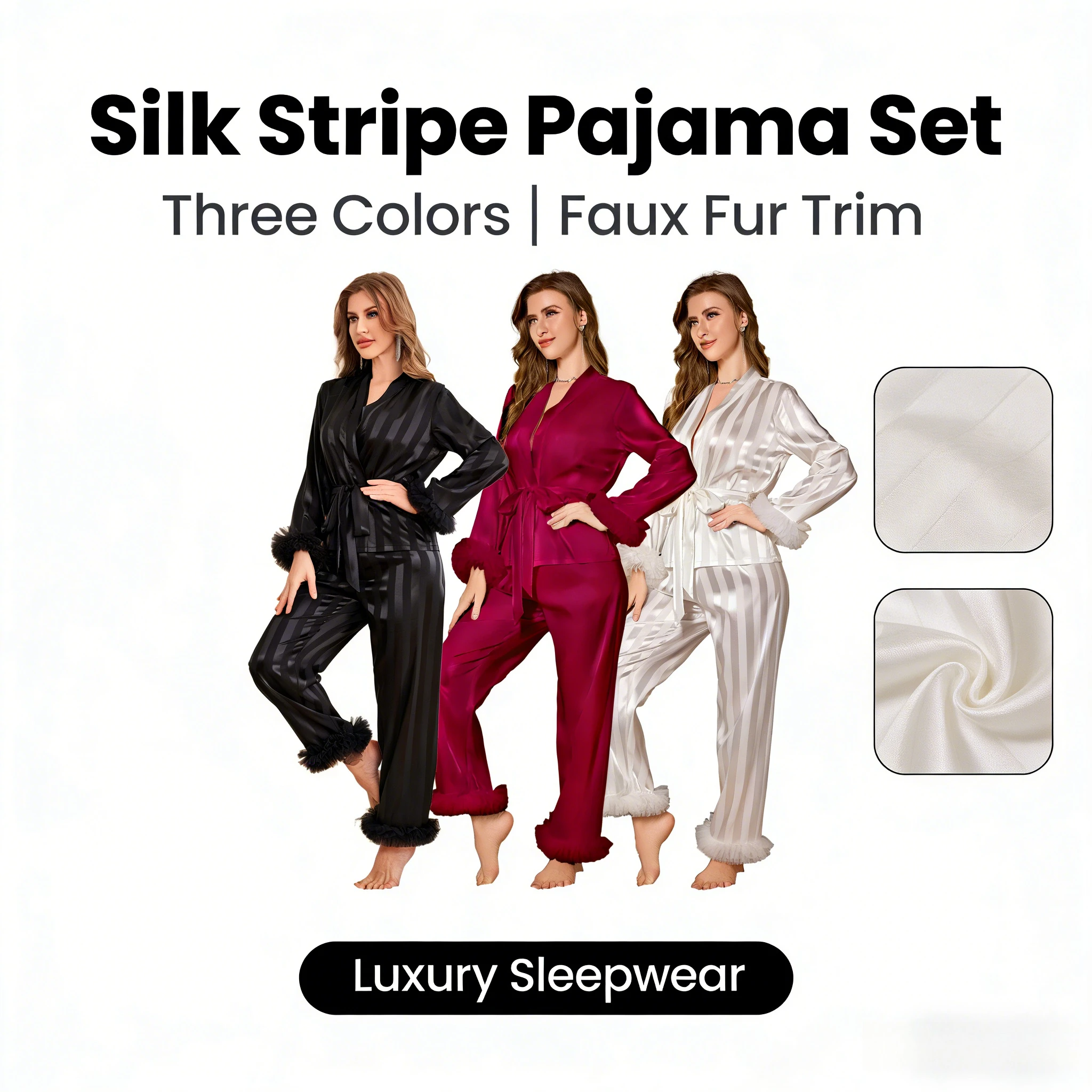 Новые роскошные ночные европейские и американские пижамы из ледяного шелка Yaoting, женские весенне-летние брюки с длинными рукавами и брюками
Новые роскошные ночные европейские и американские пижамы из ледяного шелка Yaoting, женские весенне-летние брюки с длинными рукавами и брюками