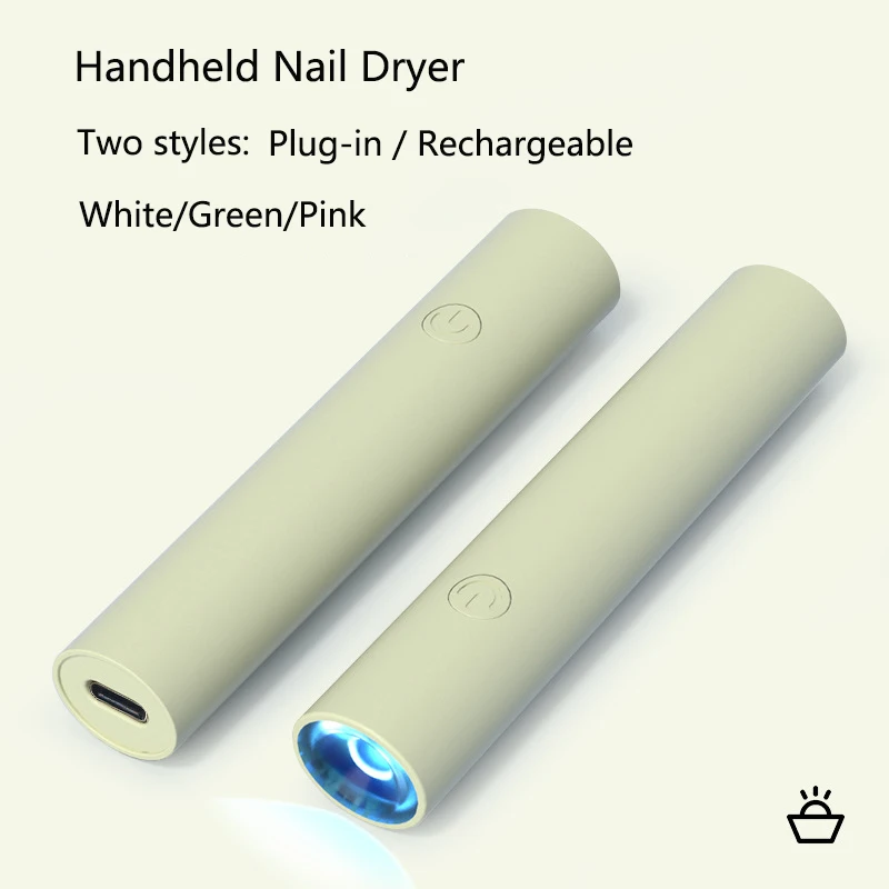 Portable 3W Handheld Nail Dryer 1 UV Lamp Home Use Nail Polish Glue Quickly Dry Nails Art Manicure Drying Machine 2 Timing Modes
Portable 3W Handheld Nail Dryer 1 UV Lamp Home Use Nail Polish Glue Quickly Dry Nails Art Manicure Drying Machine 2 Timing Modes