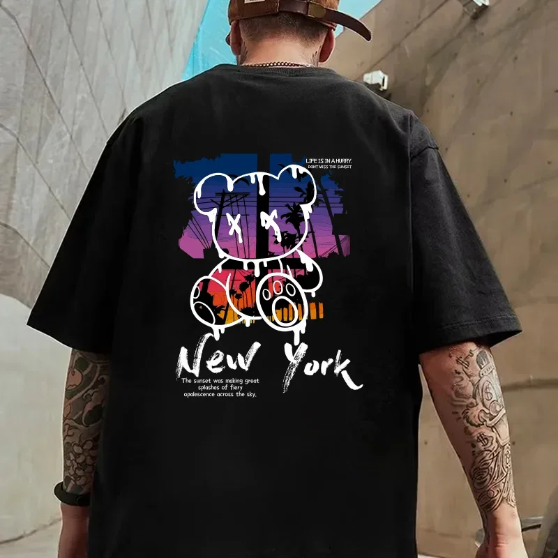 2024 New York Art Word Cartoon Bear Sunset Scenery Design T Shirt Men‘s Fashion Cotton Shirt Loose Summer TShirt Oversized Tees
2024 New York Art Word Cartoon Bear Sunset Scenery Design T Shirt Men‘s Fashion Cotton Shirt Loose Summer TShirt Oversized Tees