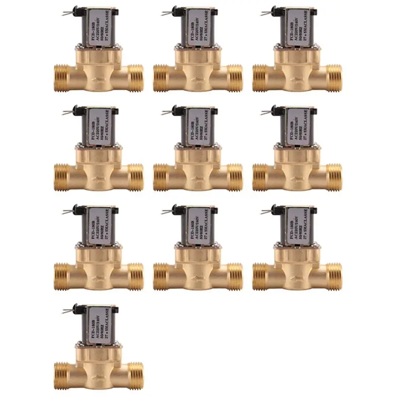 【FLASH-SALE!】10Pcs 1/2 Inch Ac 220V Normally Closed Brass Electric Solenoid Magnetic Valve
【FLASH-SALE!】10Pcs 1/2 Inch Ac 220V Normally Closed Brass Electric Solenoid Magnetic Valve