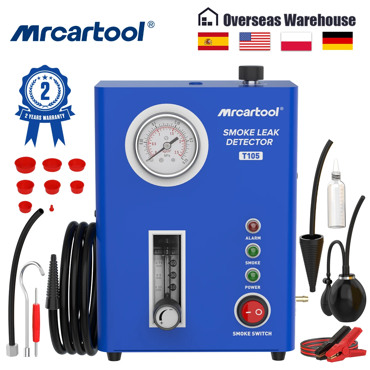 MR CARTOOL T105 Автомобильный детектор утечек дыма EVAP Анализатор утечек труб Инструмент обнаружения утечек впускных и выхлопных газов
MR CARTOOL T105 Автомобильный детектор утечек дыма EVAP Анализатор утечек труб Инструмент обнаружения утечек впускных и выхлопных газов