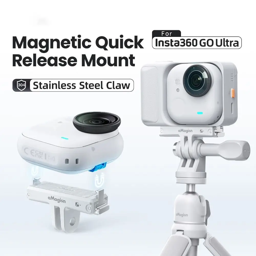 Quick Release Magnetic Mount Base Adapter ABS Durable Expansion Adapter Lightweight Mount Bracket for Insta360 Go Ultra
Quick Release Magnetic Mount Base Adapter ABS Durable Expansion Adapter Lightweight Mount Bracket for Insta360 Go Ultra