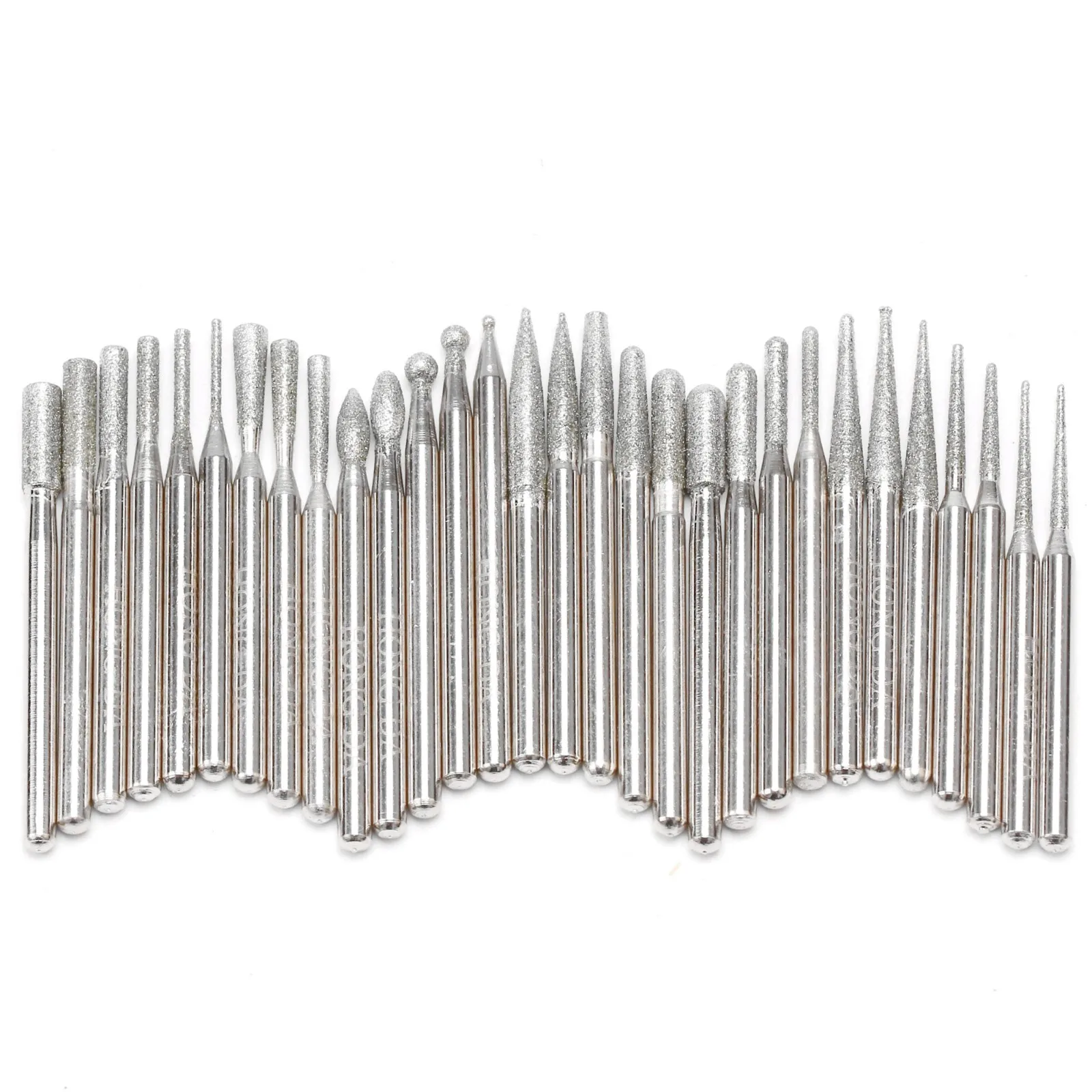 30Pcs Diamond Bit Kit Stone Carving Tools Rotary Tool Bits for Dremel 1/8" Shank
30Pcs Diamond Bit Kit Stone Carving Tools Rotary Tool Bits for Dremel 1/8" Shank