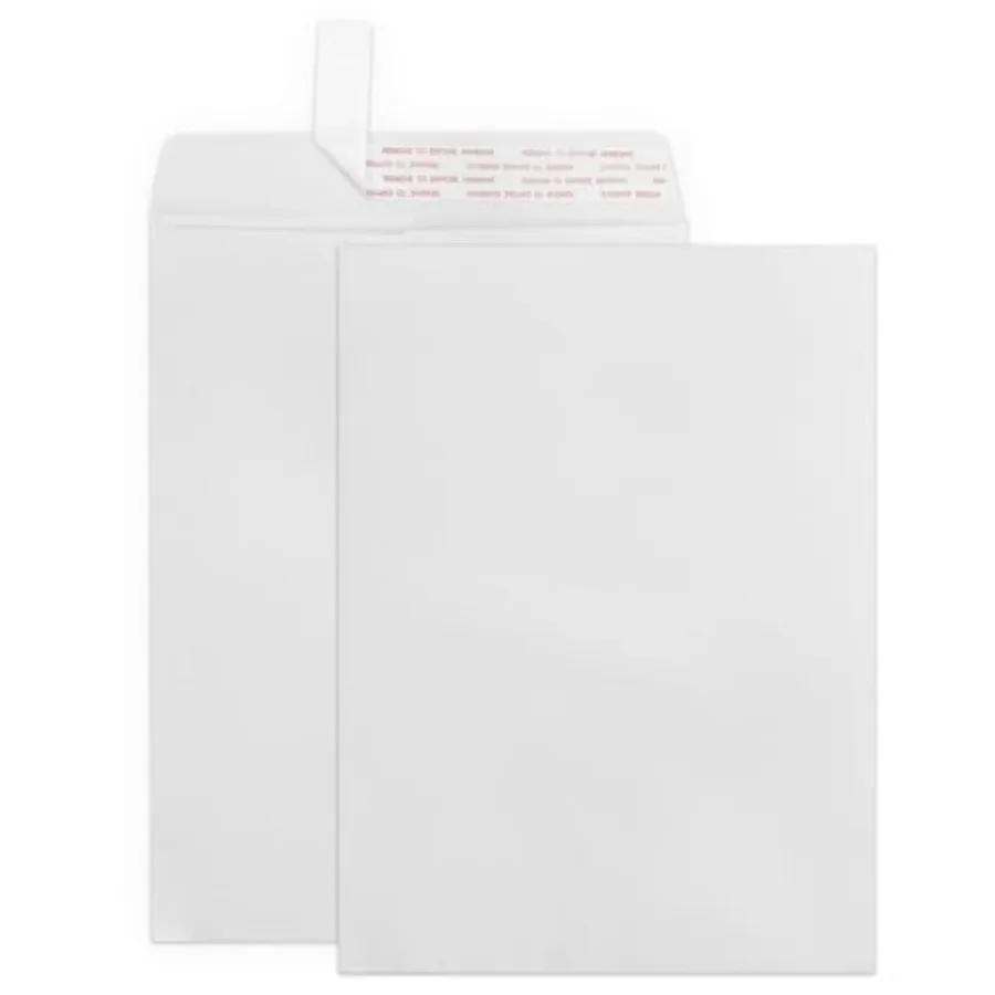 Catalog Envelopes Self Seal 25 Pack Large White Mailing Envelopes Letter Size 100 GSM Paper
Catalog Envelopes Self Seal 25 Pack Large White Mailing Envelopes Letter Size 100 GSM Paper