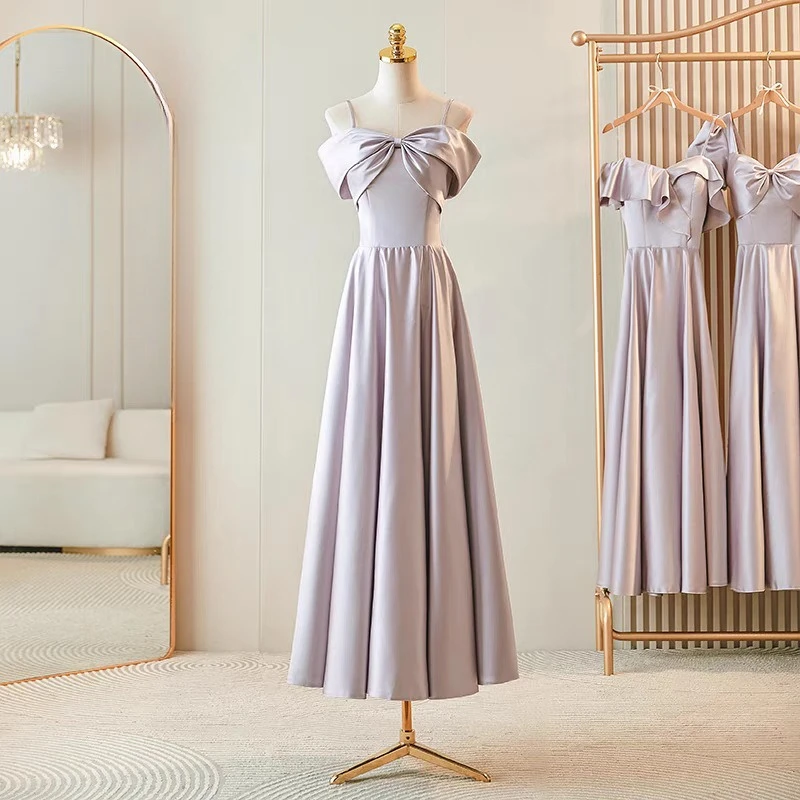 Purple Bridesmaid Dress 2026 New Graduation Niche High-end Satin Evening Dress Long Skirt Can Be Worn on A Customized Basis
Purple Bridesmaid Dress 2026 New Graduation Niche High-end Satin Evening Dress Long Skirt Can Be Worn on A Customized Basis