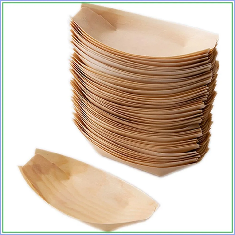300 Pack 7" Birch Wood Boat Plates, Eco-Friendly Disposable, Leak-Proof
300 Pack 7" Birch Wood Boat Plates, Eco-Friendly Disposable, Leak-Proof