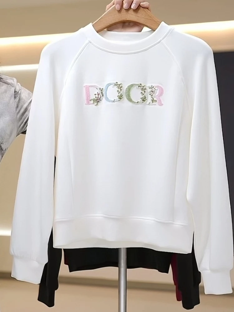 Fashionable round Neck Hoodie Women's Loose Casual White Autumn Top All-Match Comfortable Long Sleeve Korean Style Sweatshirt
Fashionable round Neck Hoodie Women's Loose Casual White Autumn Top All-Match Comfortable Long Sleeve Korean Style Sweatshirt