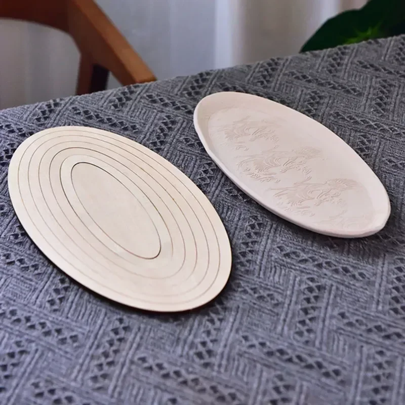 Wooden Ceramic Plate Forming Mold with Concentric Geometric Hand-printed Blank Shape Clay Cutting Guide Rail Pottery Tool
Wooden Ceramic Plate Forming Mold with Concentric Geometric Hand-printed Blank Shape Clay Cutting Guide Rail Pottery Tool
