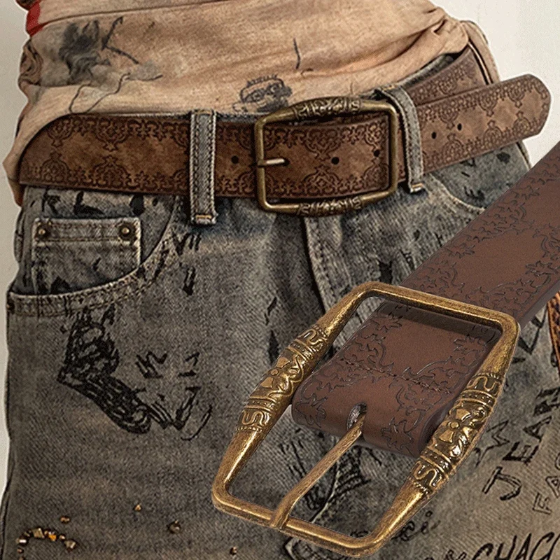 Pattern Print Retro Y2K Belts For Women Luxury Designer Brand Buckle Pin Waist Belt Female Pu Leather Hip Hop Fashion Waistband
Pattern Print Retro Y2K Belts For Women Luxury Designer Brand Buckle Pin Waist Belt Female Pu Leather Hip Hop Fashion Waistband