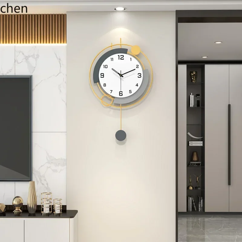 HT wall clock is a modern, high-end, silent decorative clock for the living room, a simple and creative home timepiece
HT wall clock is a modern, high-end, silent decorative clock for the living room, a simple and creative home timepiece