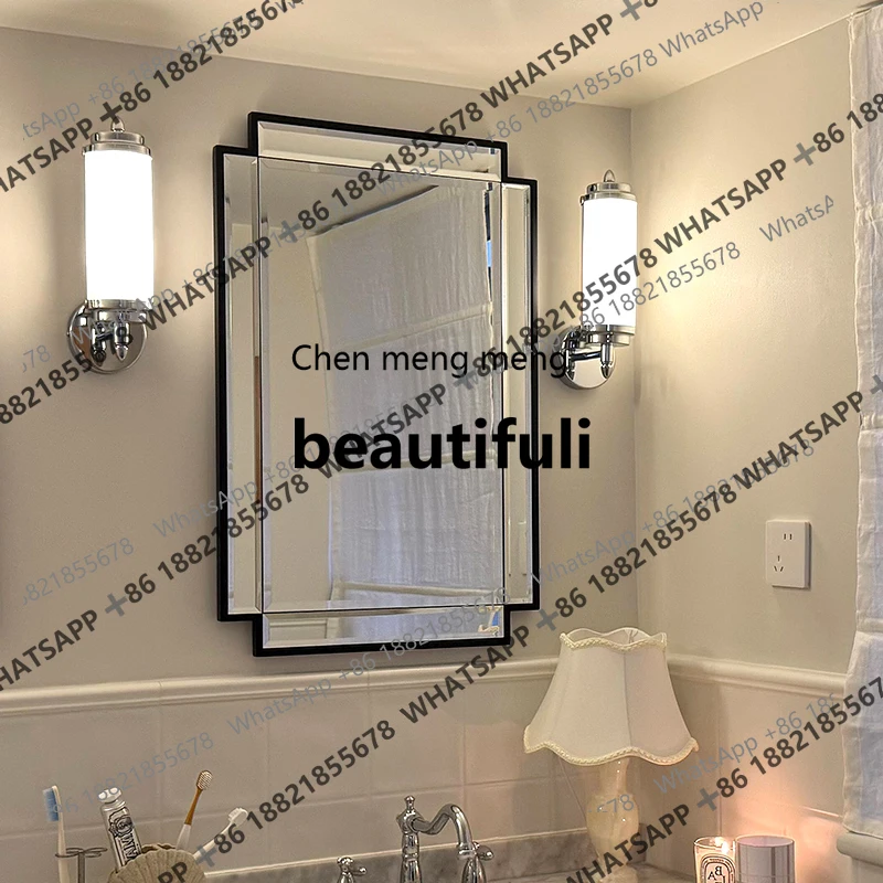 X Square bathroom mirror wall-mounted washstand, makeup, bathroom, black, mirror
X Square bathroom mirror wall-mounted washstand, makeup, bathroom, black, mirror
