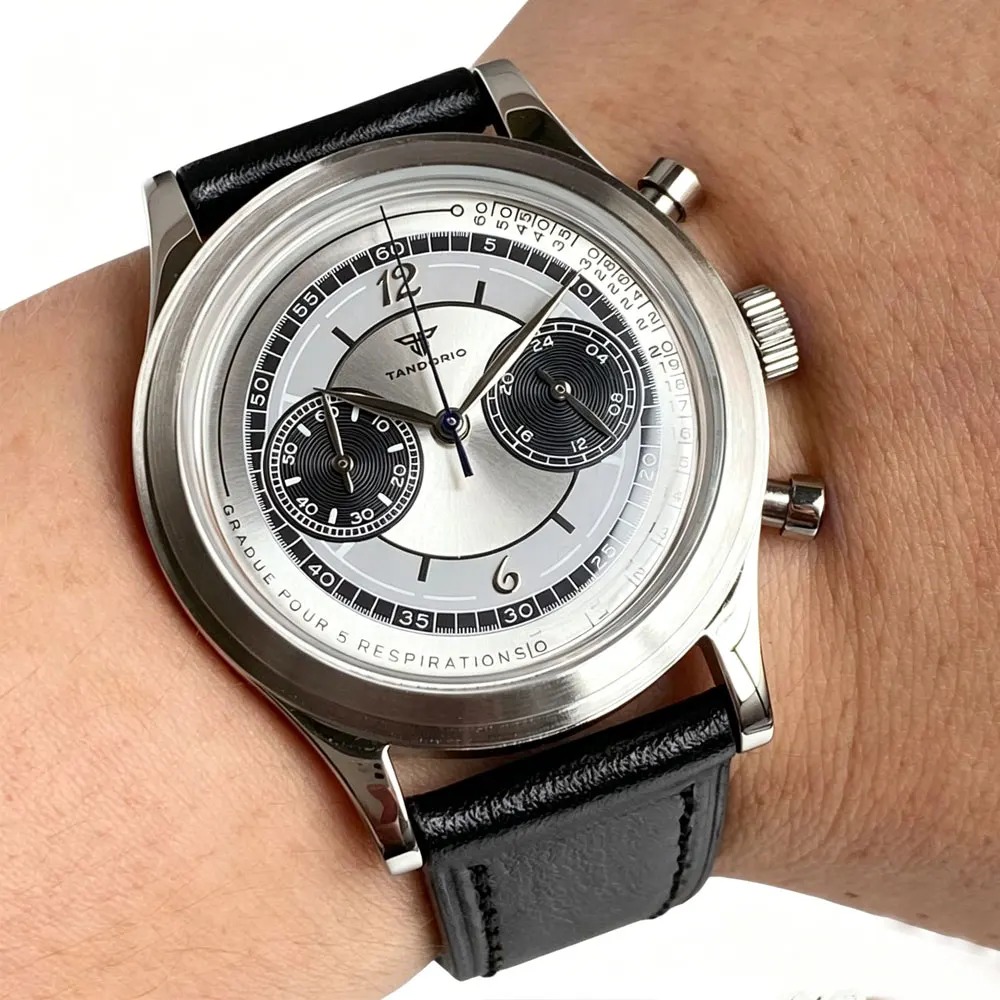 New Tandorio Miyota OS20 Quartz Vintage Watches For Men 38mm Domed Glass Stainless Steel Silver Chronograph Sport Lume Clock
New Tandorio Miyota OS20 Quartz Vintage Watches For Men 38mm Domed Glass Stainless Steel Silver Chronograph Sport Lume Clock